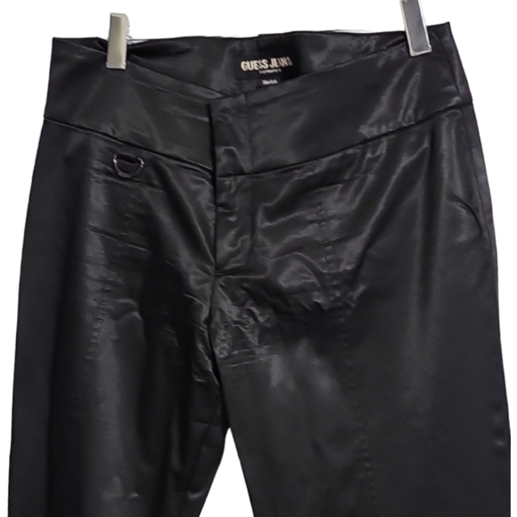 Guess Jeans Black Shiny Stretch Pants s 28 - Picture 1 of 10
